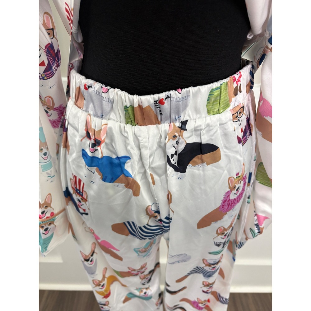 Sheshow Corgi Print Pajama Set-M - Picture 8 of 12